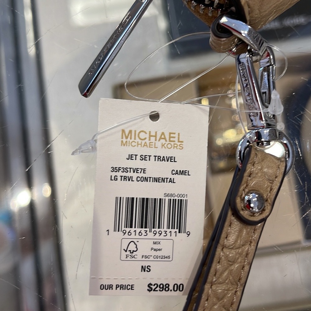 Michael Kors Large Jet Set Travel Continental Wristlet Phone Holder Case Wallet - Picture 11 of 16